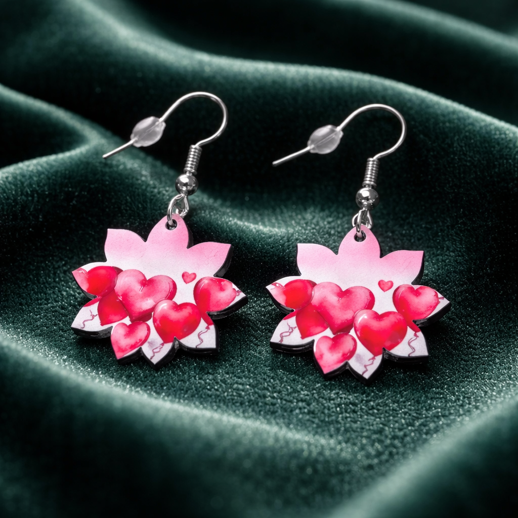 Sweetheart Petal Dangles