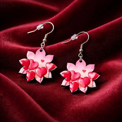 Sweetheart Petal Dangles