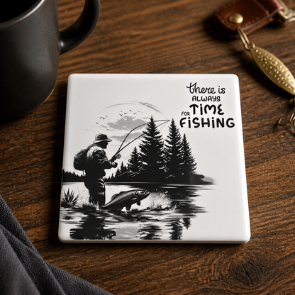Gone Fishing Ceramic Coaster Set